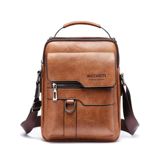 Men's Durable Shoulder Bag, Leather Cross Body Sling Bags Travel Crossbody Fashion Pack for Male